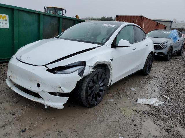 TESLA MODEL Y 2022 with VIN 7SAYGDEF3NF326289 - Photo from auction