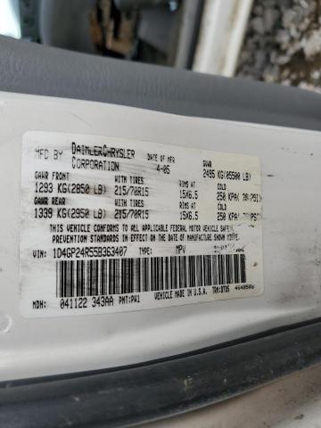 Photo 14 from auction – 2005 DODGE GRAND CARA with VIN 1D4GP24R55B363407