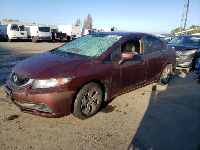 HONDA CIVIC LX 2015 with VIN 19XFB2F59FE257922 - Photo from auction