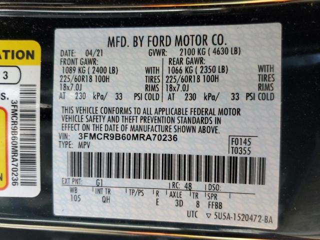 Photo 14 from auction – 2021 FORD BRONCO SPO with VIN 3FMCR9B60MRA70236