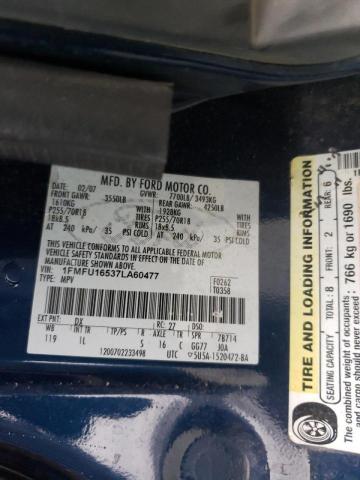 Photo 14 from auction – 2007 FORD EXPEDITION with VIN 1FMFU16537LA60477