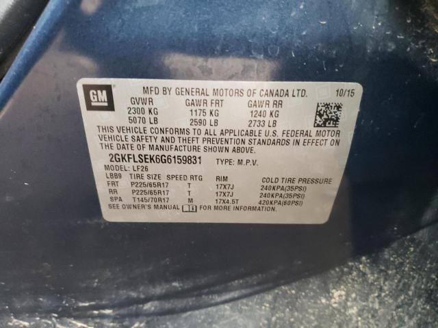 Photo 14 from auction – 2016 GMC TERRAIN SL with VIN 2GKFLSEK6G6159831