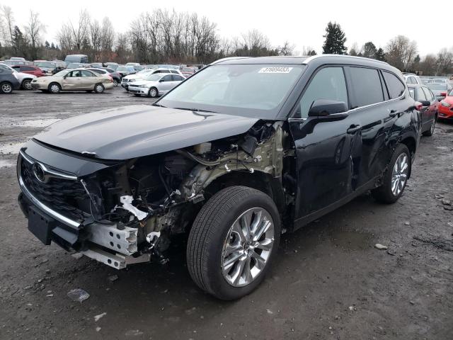 TOYOTA HIGHLANDER 2022 with VIN 5TDDZRBH0NS184472 - Photo from auction