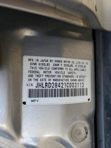 Photo 14 from auction – 2001 HONDA CR-V LX with VIN JHLRD28421C003113