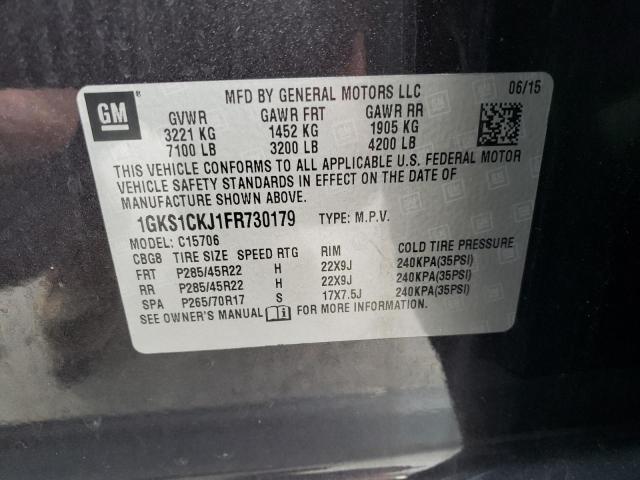 Photo 14 from auction – 2015 GMC YUKON DENA with VIN 1GKS1CKJ1FR730179
