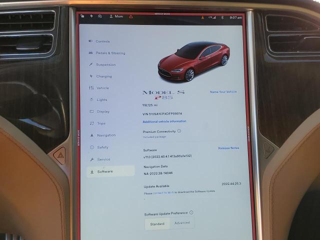 Photo 9 from auction – 2013 TESLA MODEL S with VIN 5YJSA1CPXDFP09014