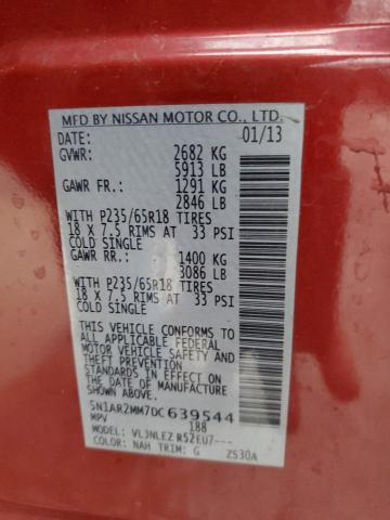 Photo 14 from auction – 2013 NISSAN PATHFINDER with VIN 5N1AR2MM7DC639544