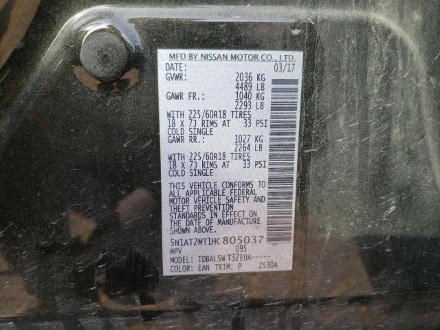 Photo 14 from auction – 2017 NISSAN ROGUE S with VIN 5N1AT2MT1HC805037