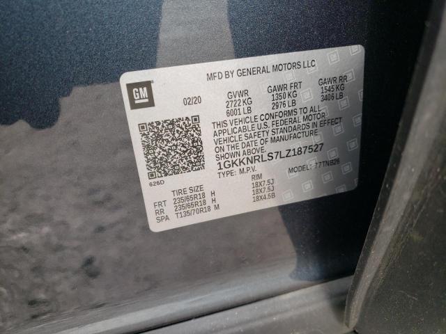 Photo 14 from auction – 2020 GMC ACADIA SLE with VIN 1GKKNRLS7LZ187527
