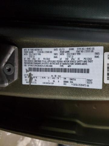 Photo 14 from auction – 2013 FORD ESCAPE SE with VIN 1FMCU9G94DUC86388