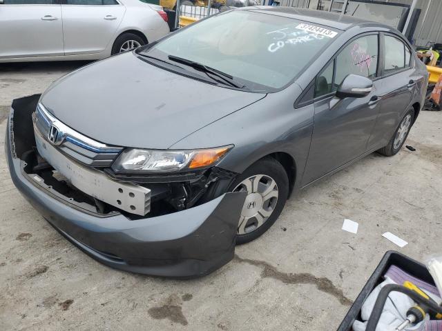 HONDA CIVIC HYBR 2012 with VIN JHMFB4F32CS009240 - Photo from auction