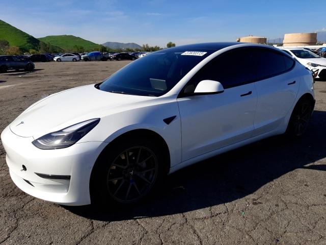 TESLA MODEL 3 2022 with VIN 5YJ3E1EAXNF125327 - Photo from auction