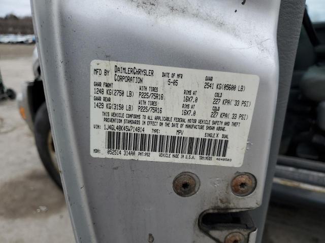 Photo 14 from auction – 2005 JEEP LIBERTY SP with VIN 1J4GL48K45W714814