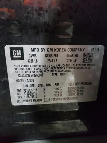 Photo 14 from auction – 2015 BUICK ENCORE with VIN KL4CJCSB5FB265966