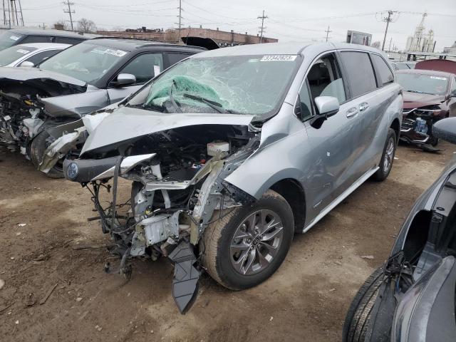TOYOTA SIENNA LE 2021 with VIN 5TDKRKEC1MS007300 - Photo from auction
