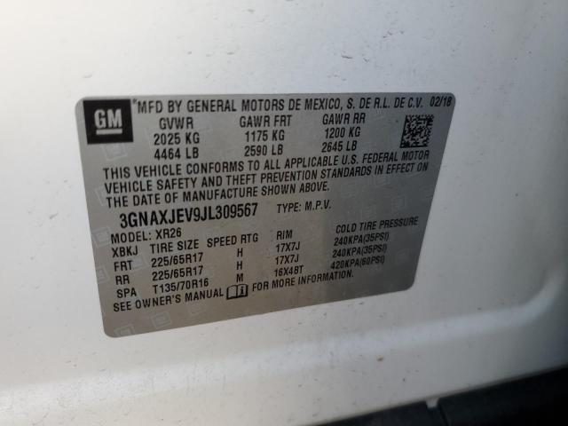 Photo 14 from auction – 2018 CHEVROLET EQUINOX LT with VIN 3GNAXJEV9JL309567