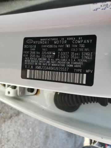 Photo 14 from auction – 2019 HYUNDAI TUCSON LIM with VIN KM8J33A46KU915537