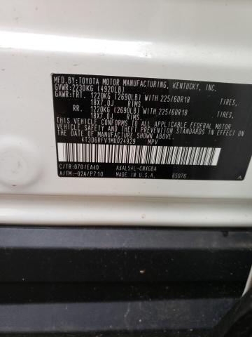 Photo 14 from auction – 2021 TOYOTA RAV4 LIMIT with VIN 4T3D6RFV1MU024929