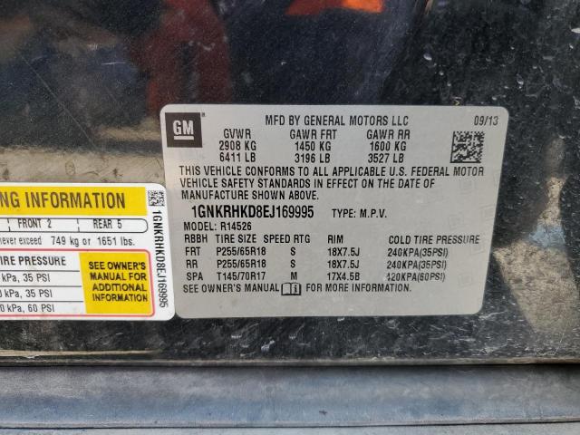 Photo 14 from auction – 2014 CHEVROLET TRAVERSE L with VIN 1GNKRHKD8EJ169995