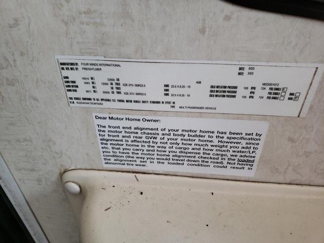 Photo 10 from auction – 2003 FREIGHTLINER CHASSIS X with VIN 4UZAAHAK13CM10353