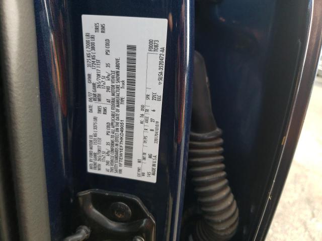 Photo 10 from auction – 2017 FORD F150 SUPER with VIN 1FTEW1EF7HKD49051