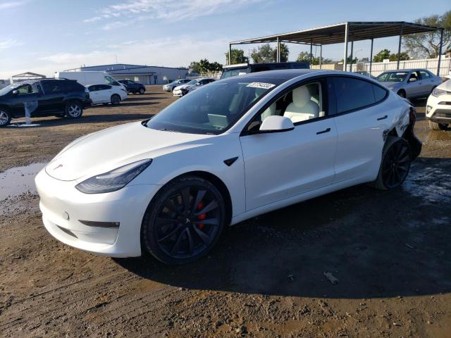 TESLA MODEL 3 2020 with VIN 5YJ3E1ECXLF642111 - Photo from auction