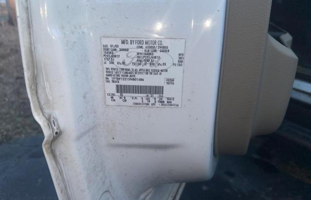 Photo 10 from auction – 2005 FORD F150 with VIN 1FTRF12215NB01486