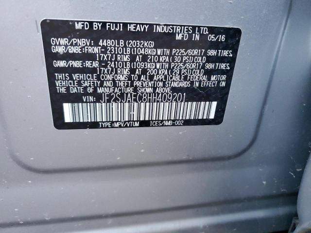 Photo 14 from auction – 2017 SUBARU FORESTER 2 with VIN JF2SJAEC8HH409201