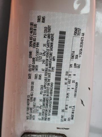 Photo 14 from auction – 2015 FORD ESCAPE SE with VIN 1FMCU0G78FUB90390
