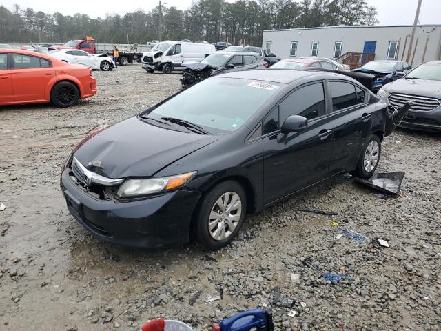 HONDA CIVIC LX 2012 with VIN 2HGFB2F59CH574214 - Photo from auction