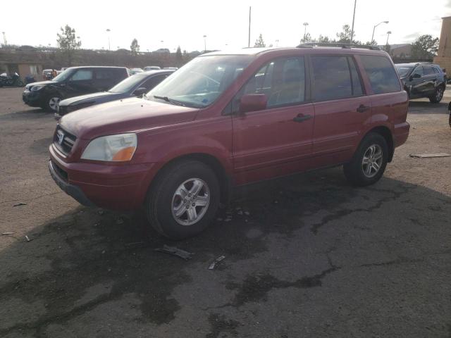 HONDA PILOT EXL 2005 with VIN 5FNYF18525B025904 - Photo from auction