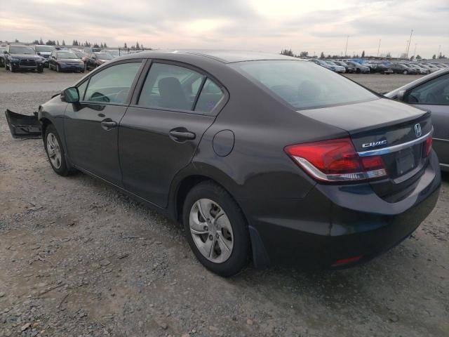 Photo 2 from auction – 2013 HONDA CIVIC LX with VIN 19XFB2F58DE206800