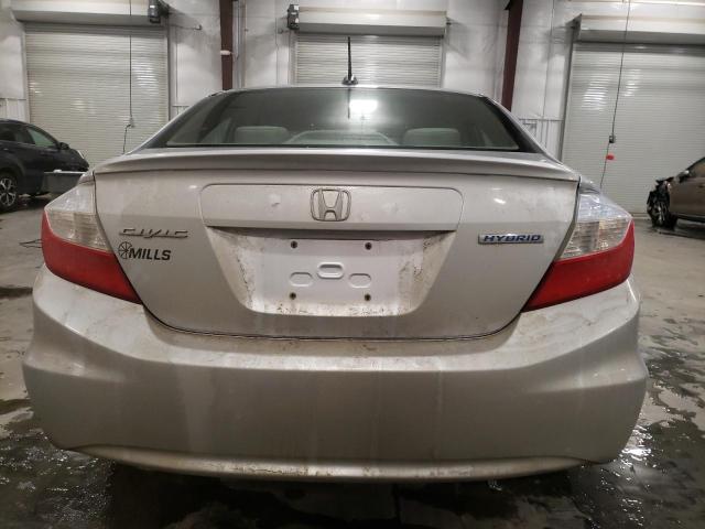 Photo 6 from auction – 2012 HONDA CIVIC HYBR with VIN JHMFB4F27CS004185