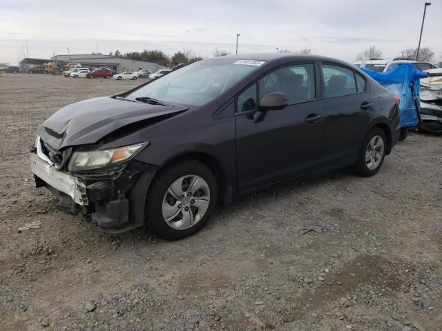 HONDA CIVIC LX 2013 with VIN 19XFB2F58DE206800 - Photo from auction
