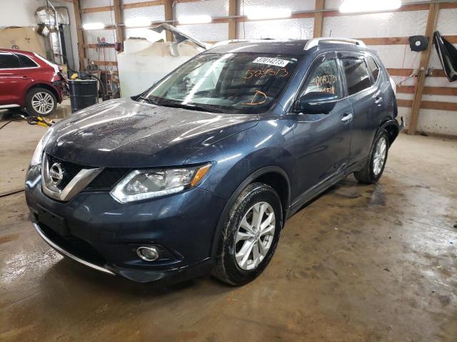 NISSAN ROGUE S 2015 with VIN KNMAT2MV5FP529313 - Photo from auction