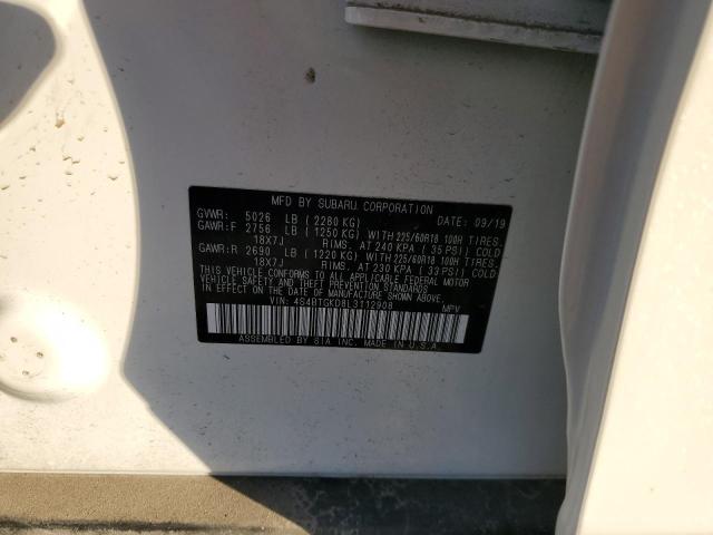 Photo 14 from auction – 2020 SUBARU OUTBACK ON with VIN 4S4BTGKD8L3112908