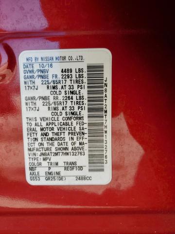 Photo 14 from auction – 2017 NISSAN ROGUE S with VIN JN8AT2MT7HW132763
