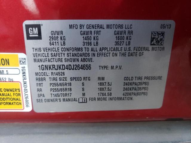 Photo 14 from auction – 2013 CHEVROLET TRAVERSE L with VIN 1GNKRJKD4DJ264656