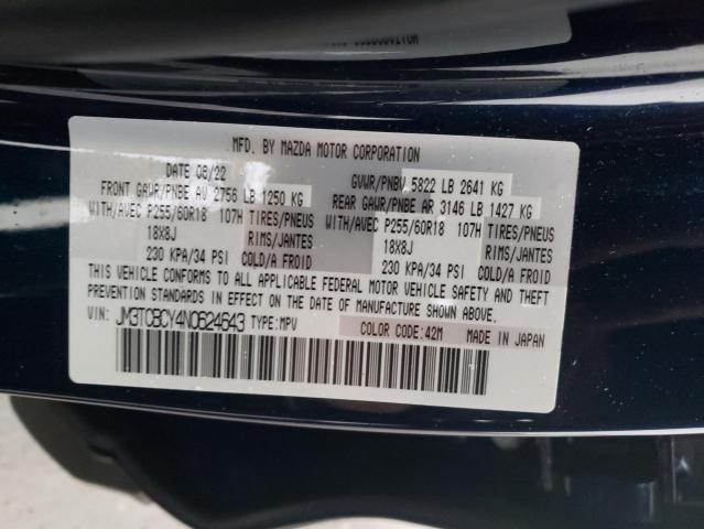 Photo 14 from auction – 2022 MAZDA CX-9 TOURI with VIN JM3TCBCY4N0624643