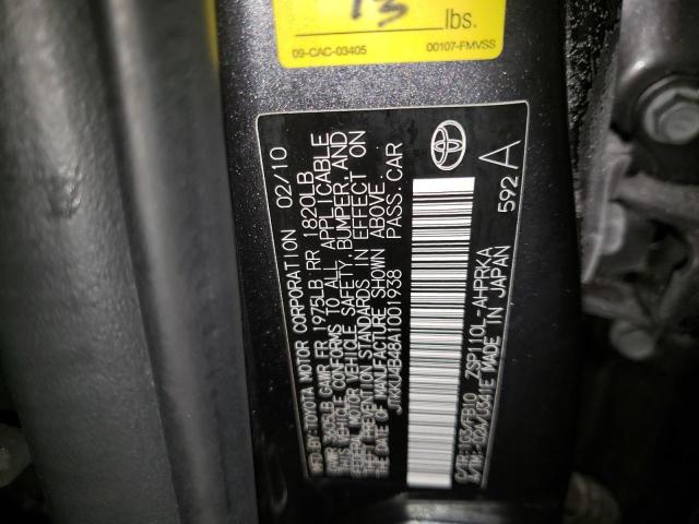 Photo 14 from auction – 2010 TOYOTA SCION XD with VIN JTKKU4B48A1001938