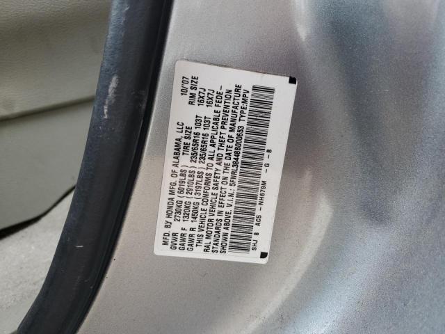Photo 14 from auction – 2008 HONDA ODYSSEY EX with VIN 5FNRL38448B000653