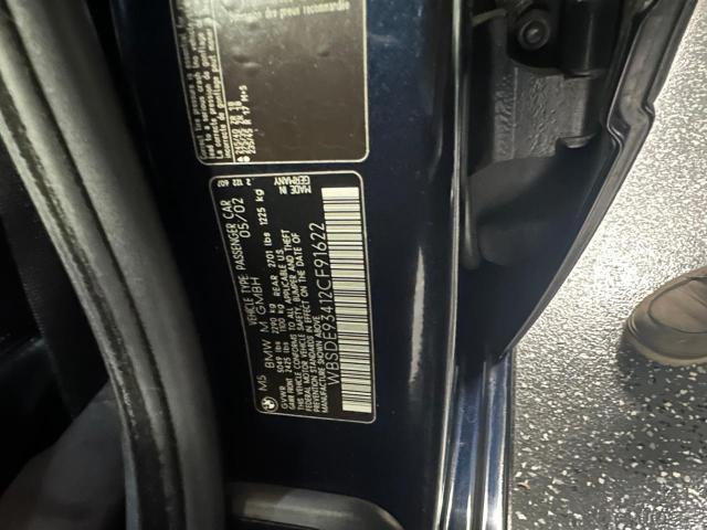 Photo 10 from auction – 2002 BMW M5 with VIN WBSDE93412CF91622