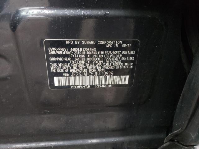 Photo 14 from auction – 2018 SUBARU FORESTER 2 with VIN JF2SJAEC5JH419626