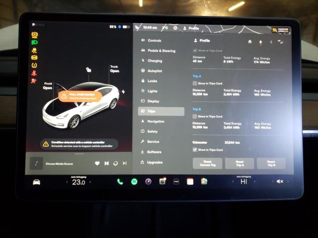 Photo 9 from auction – 2021 TESLA MODEL 3 with VIN 5YJ3E1EA5MF083034