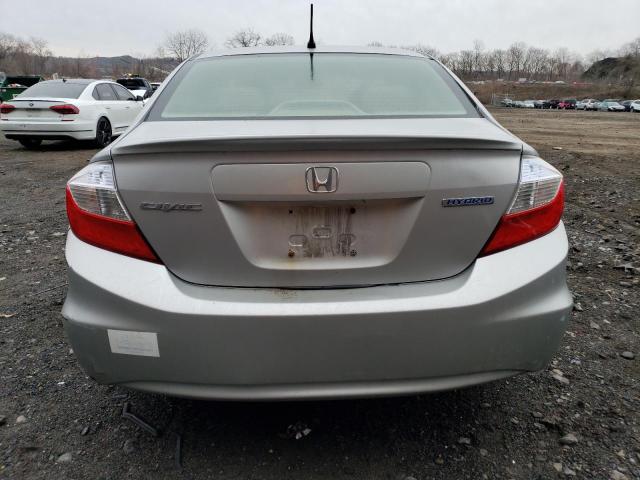 Photo 6 from auction – 2012 HONDA CIVIC HYBR with VIN JHMFB4F24CS000434