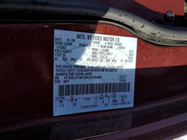 Photo 14 from auction – 2009 FORD EXPLORER E with VIN 1FMEU74E29UA19496