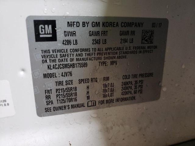Photo 14 from auction – 2017 BUICK ENCORE ESS with VIN KL4CJCSM5HB175589