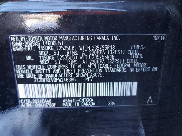 Photo 14 from auction – 2015 TOYOTA RAV4 LIMIT with VIN 2T3DFREV0FW246396