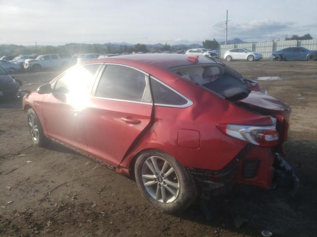 Photo 2 from auction – 2017 HYUNDAI SONATA SE with VIN 5NPE24AF0HH556429
