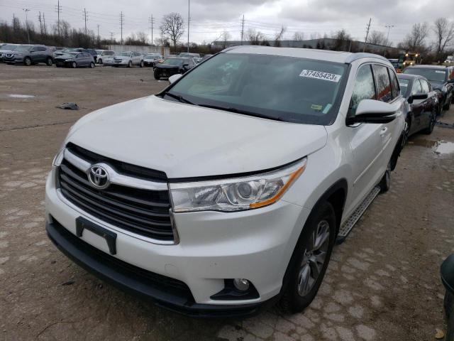 TOYOTA HIGHLANDER 2014 with VIN 5TDJKRFH3ES004533 - Photo from auction